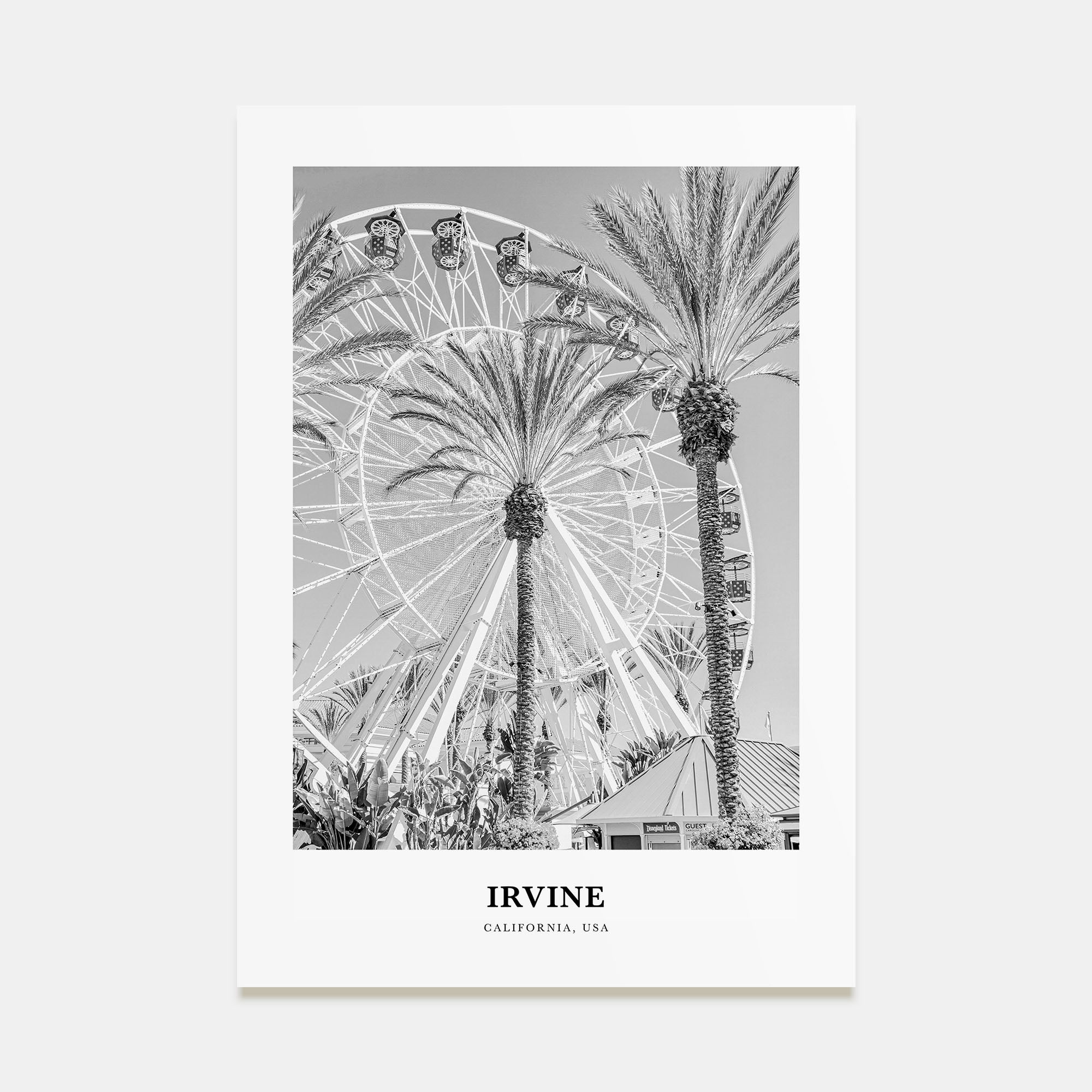 Irvine Portrait B&W No 1 Poster