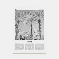 Irvine Travel B&W No 1 Poster