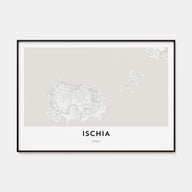 Ischia Map Landscape Poster