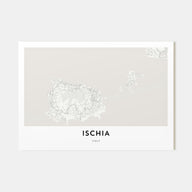 Ischia Map Landscape Poster