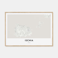 Ischia Map Landscape Poster