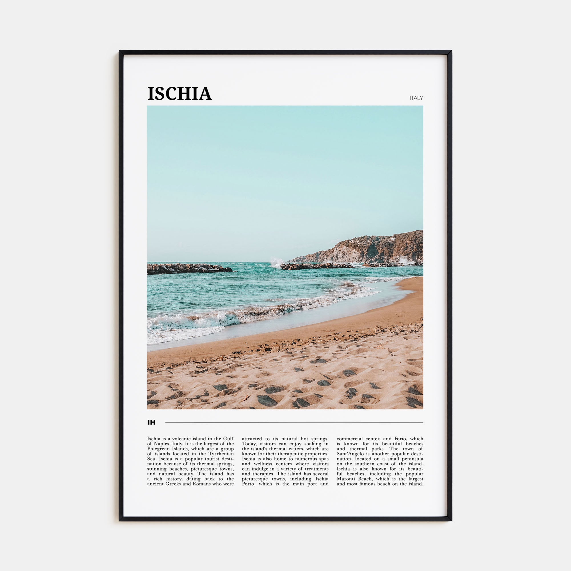 Ischia Travel Color Poster