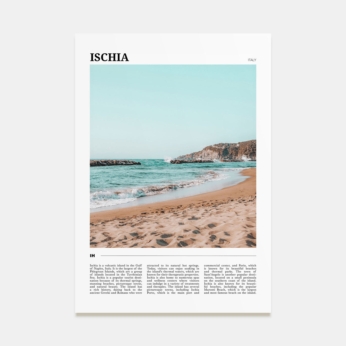 Ischia Travel Color Poster