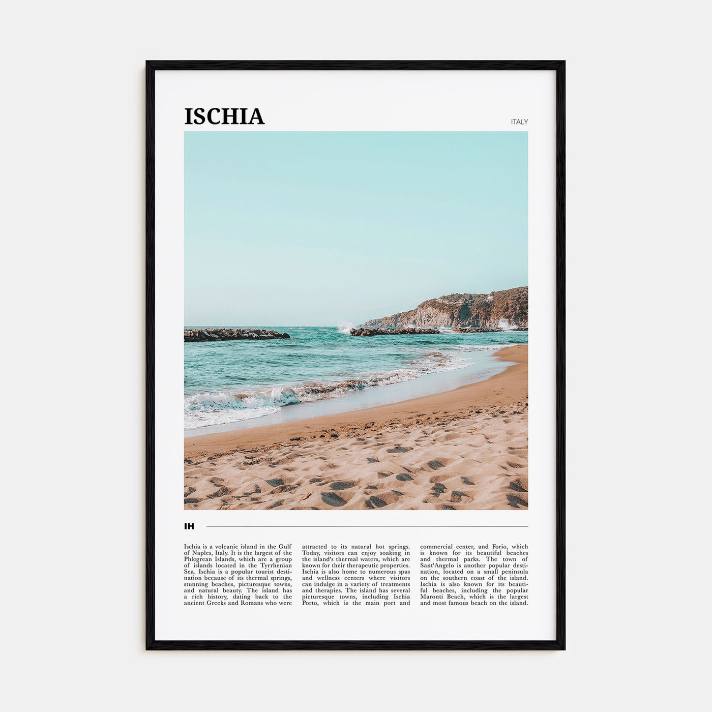 Ischia Travel Color Poster