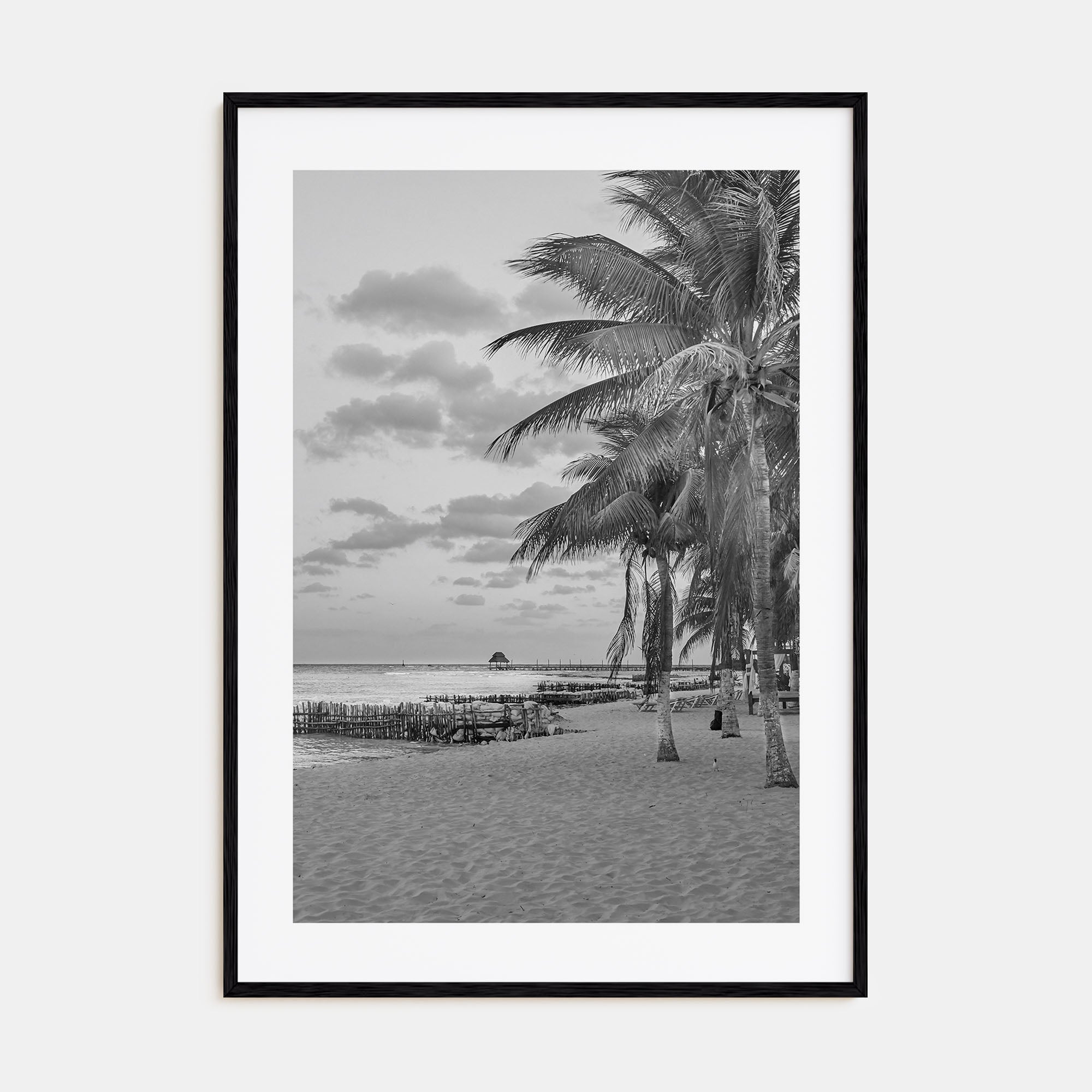 Isla Mujeres Photo B&W Poster