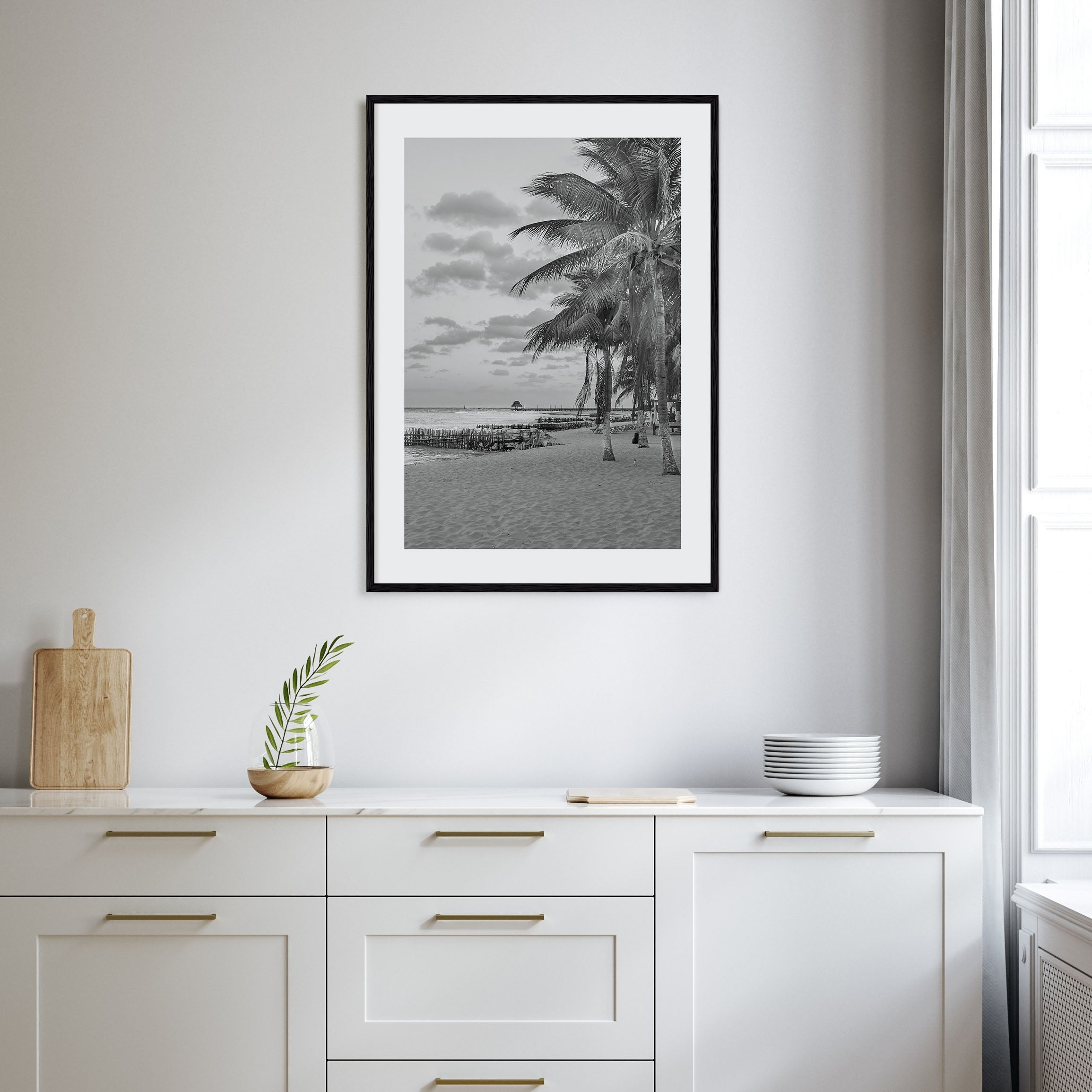 Isla Mujeres Photo B&W Poster