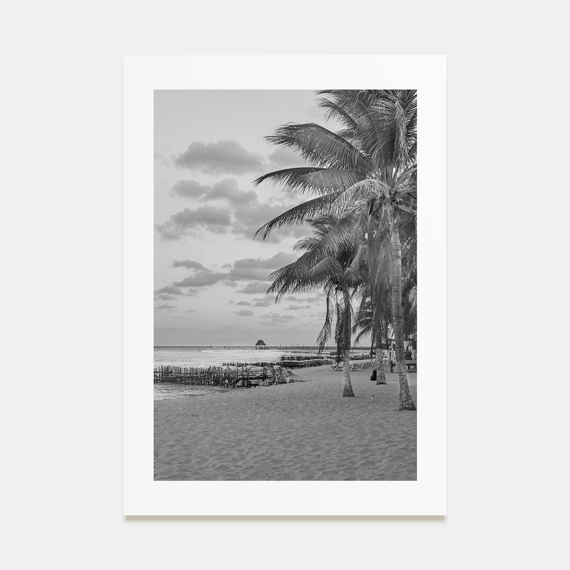 Isla Mujeres Photo B&W Poster