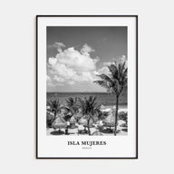 Isla Mujeres Portrait B&W Poster