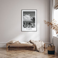 Isla Mujeres Portrait B&W Poster