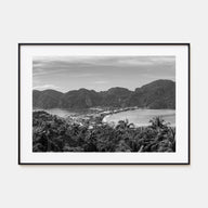 Isla Vista Landscape B&W Poster