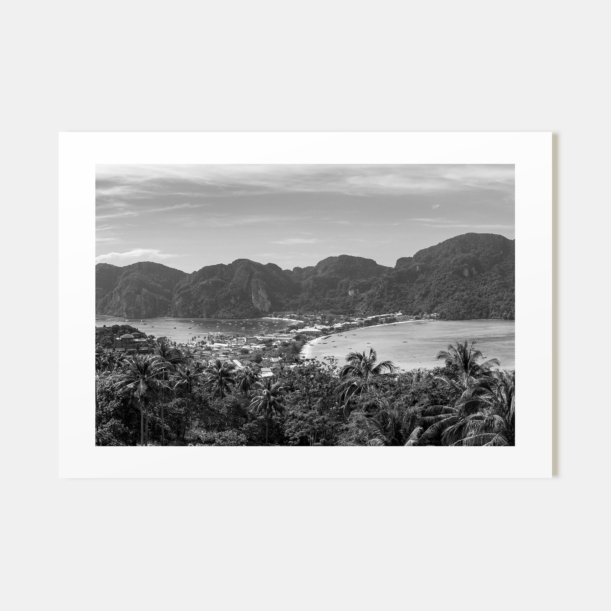 Isla Vista Landscape B&W Poster