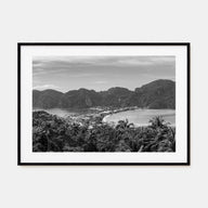 Isla Vista Landscape B&W Poster