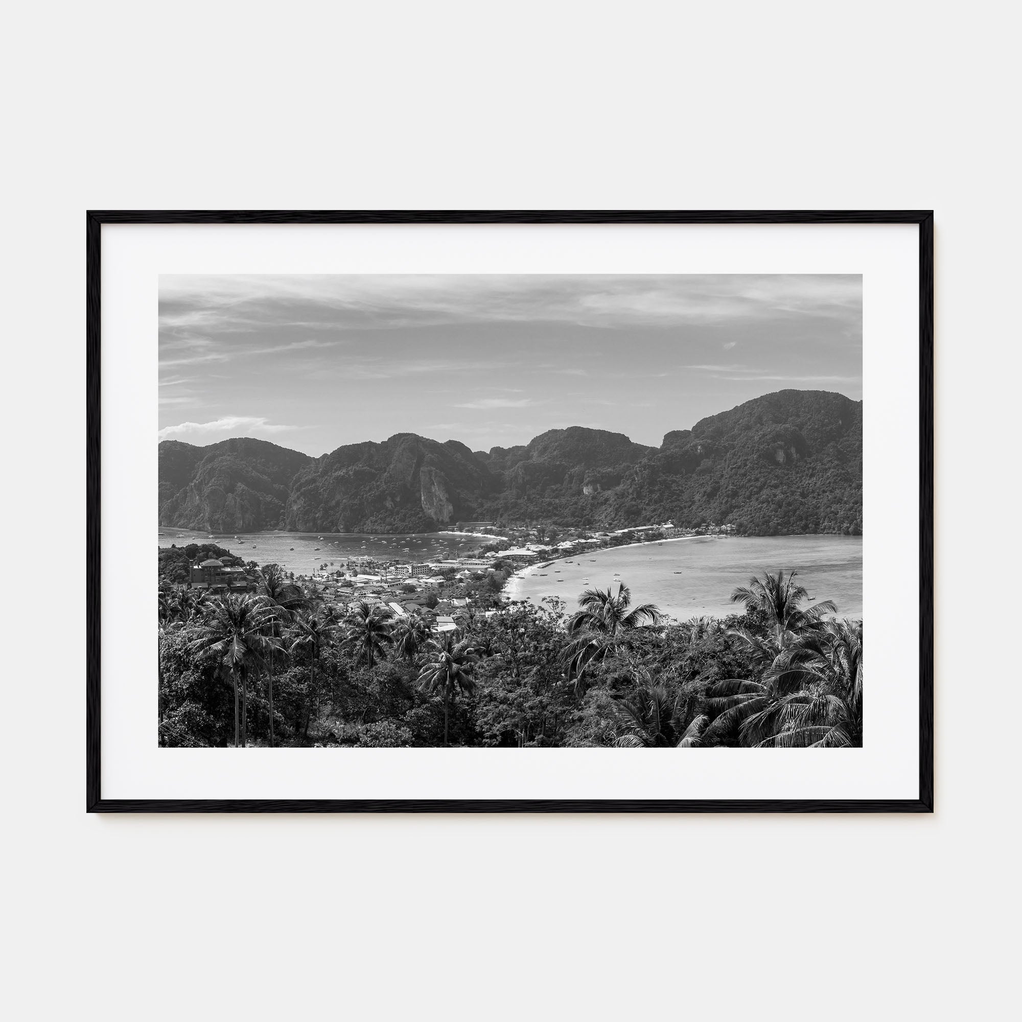 Isla Vista Landscape B&W Poster