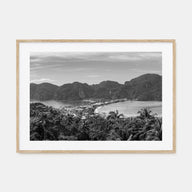 Isla Vista Landscape B&W Poster