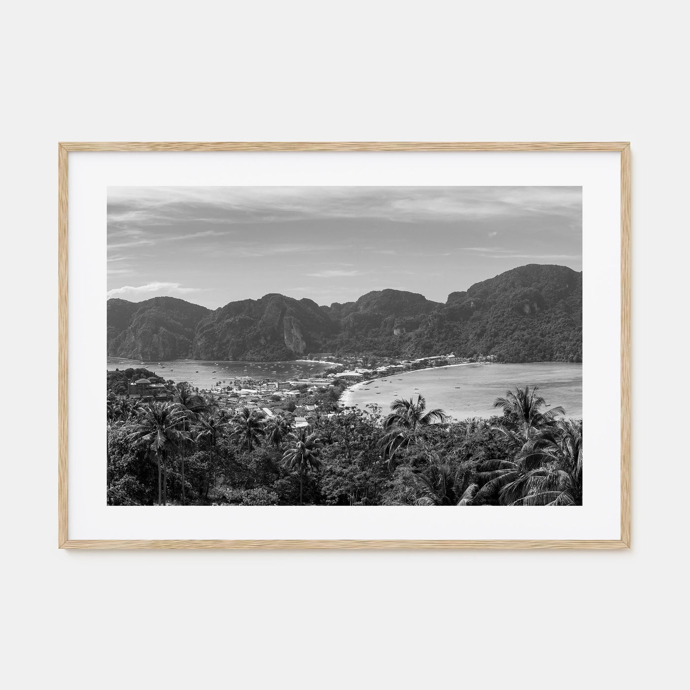 Isla Vista Landscape B&W Poster