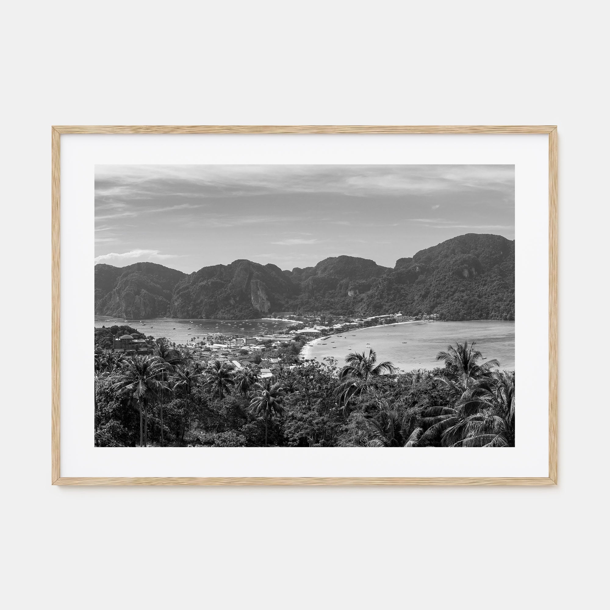 Isla Vista Landscape B&W Poster