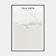 Isla Vista Map Portrait Poster