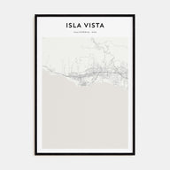 Isla Vista Map Portrait Poster