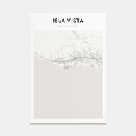 Isla Vista Map Portrait Poster