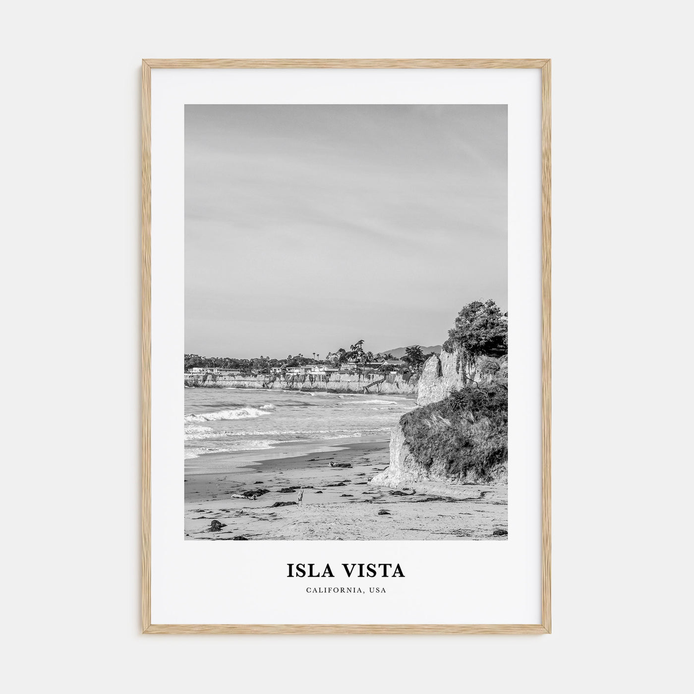 Isla Vista Portrait B&W Poster