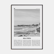 Isla Vista Travel B&W Poster