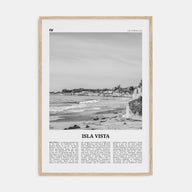 Isla Vista Travel B&W Poster