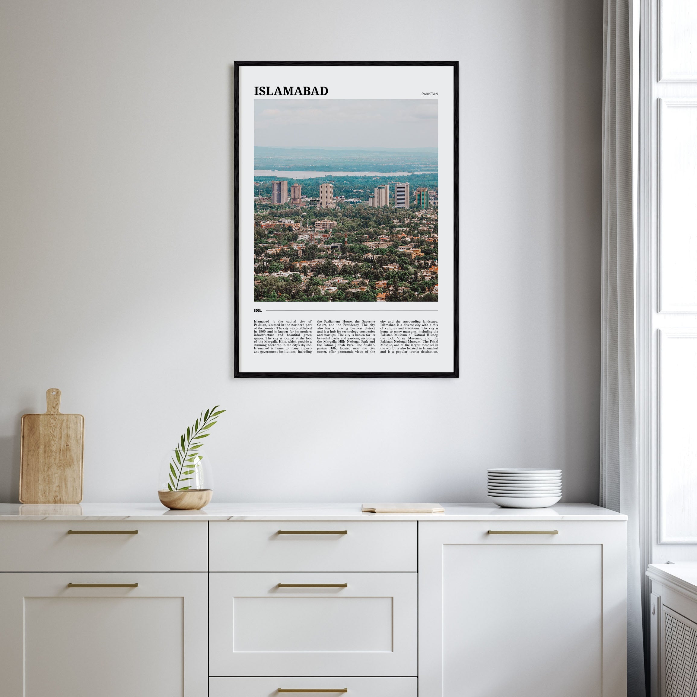 Islamabad Travel Color Poster