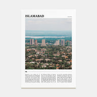 Islamabad Travel Color Poster