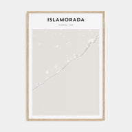 Islamorada Map Portrait Poster