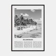 Islamorada Travel B&W Poster