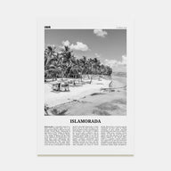 Islamorada Travel B&W Poster