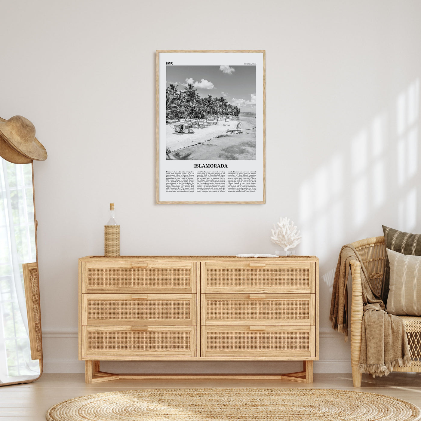 Islamorada Travel B&W Poster