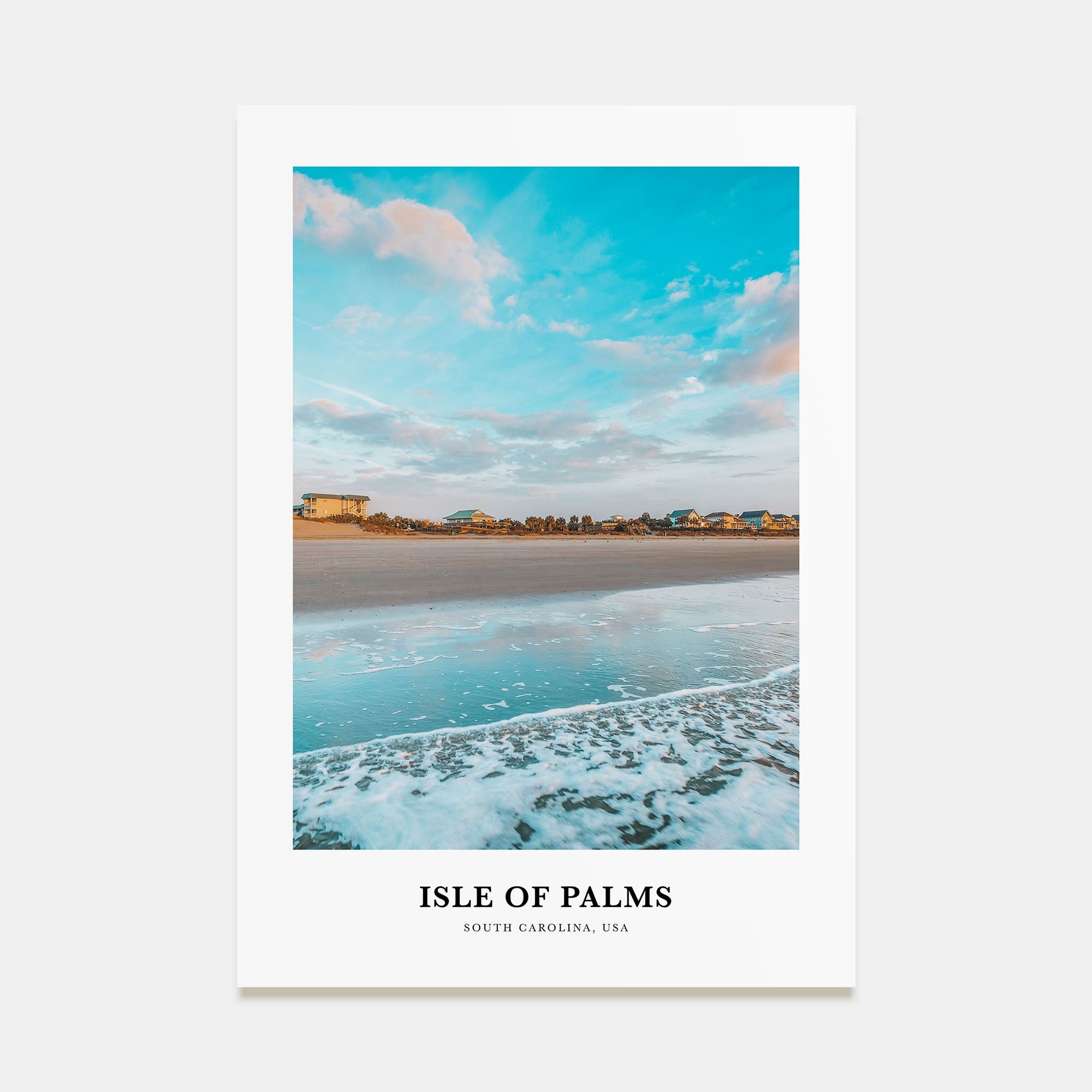 Isle of Palms Portrait Color Poster