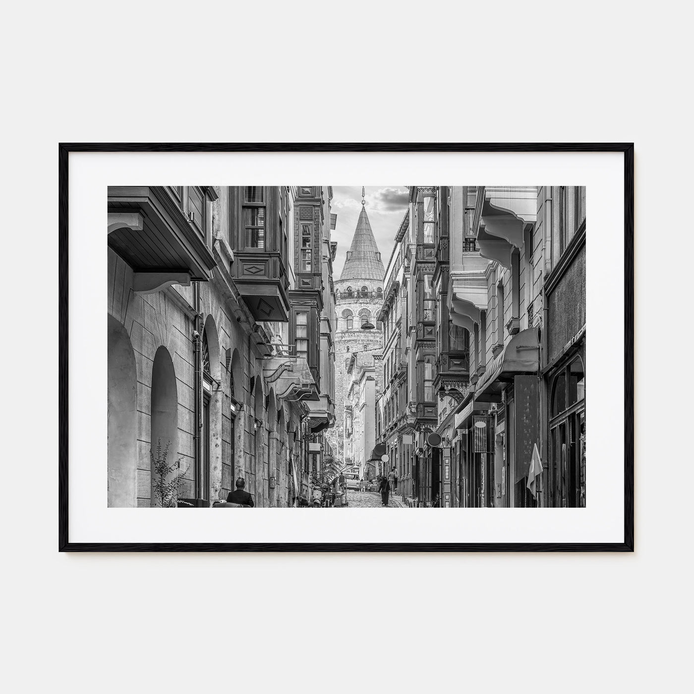 Istanbul Landscape B&W Poster