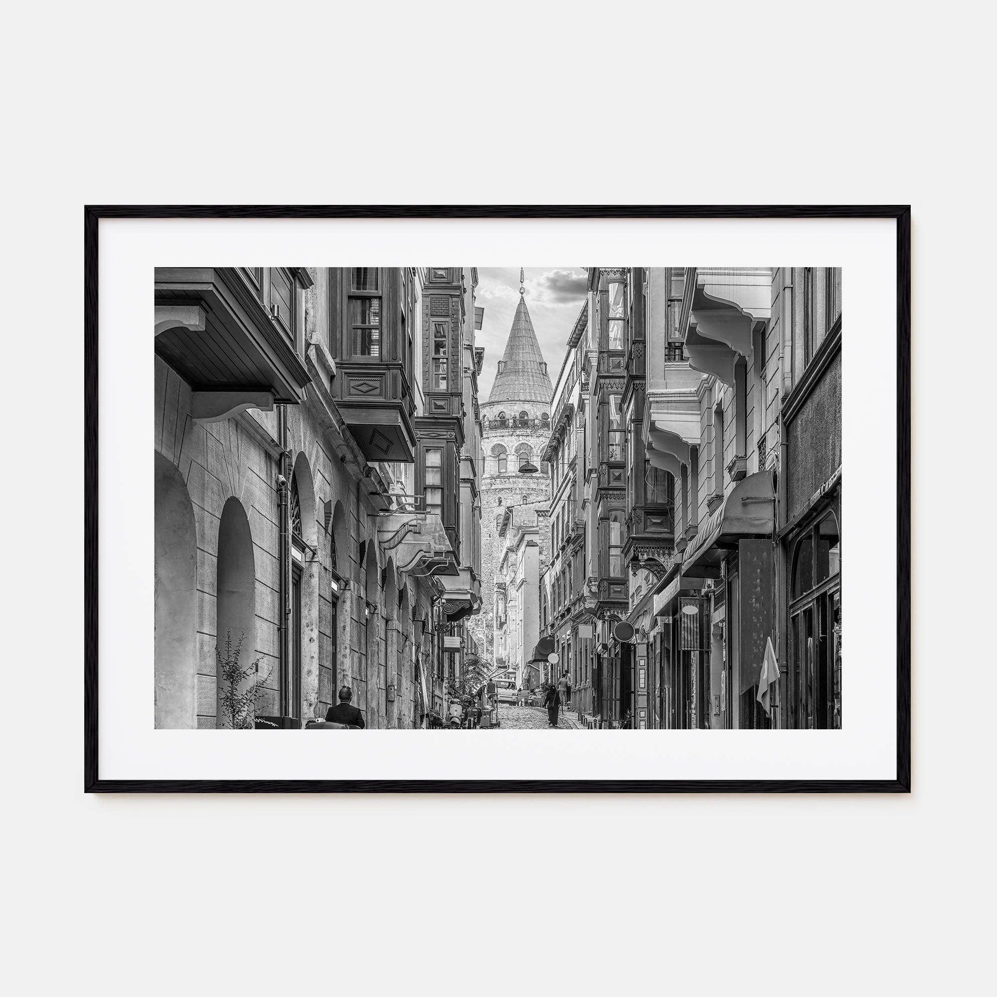 Istanbul Landscape B&W Poster