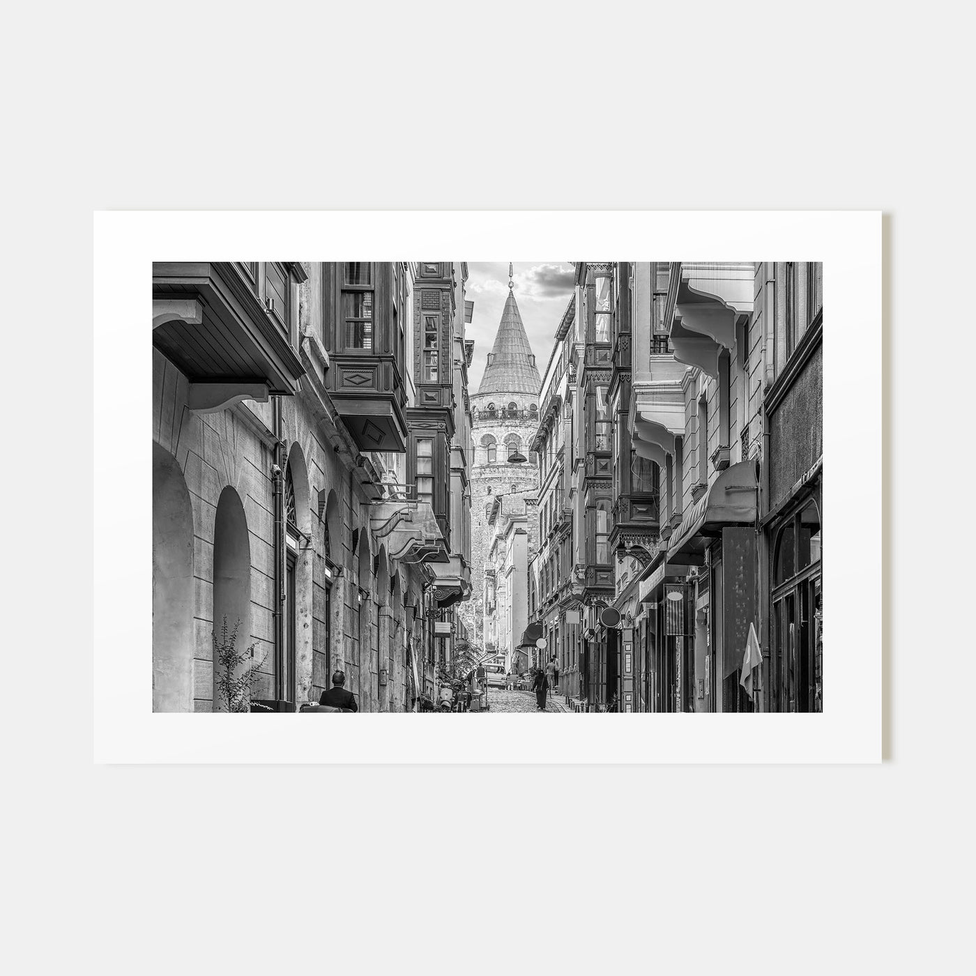 Istanbul Landscape B&W Poster