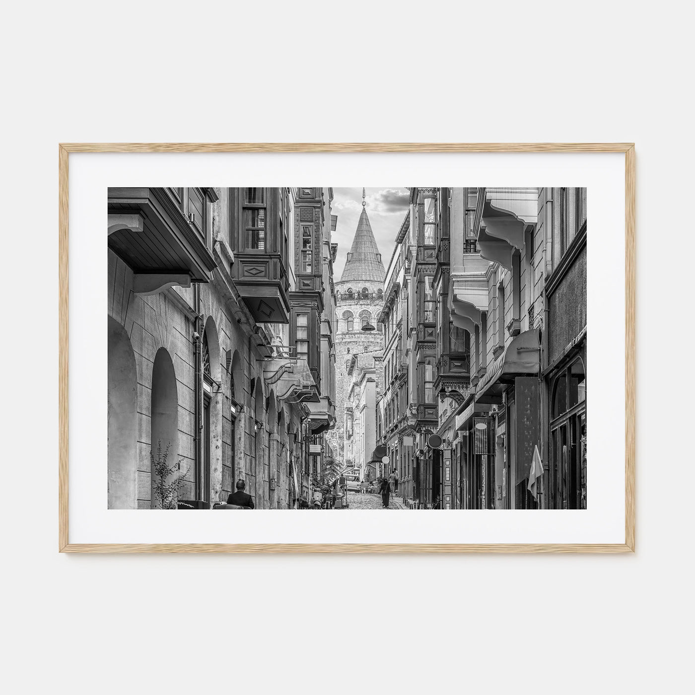 Istanbul Landscape B&W Poster