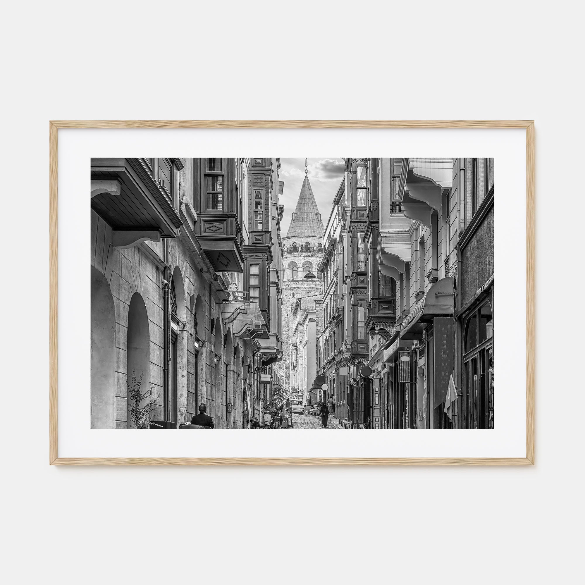 Istanbul Landscape B&W Poster
