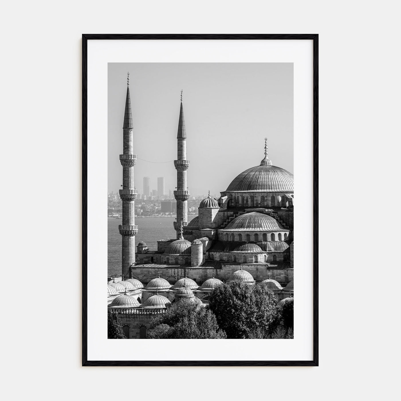 Istanbul Photo B&W Poster