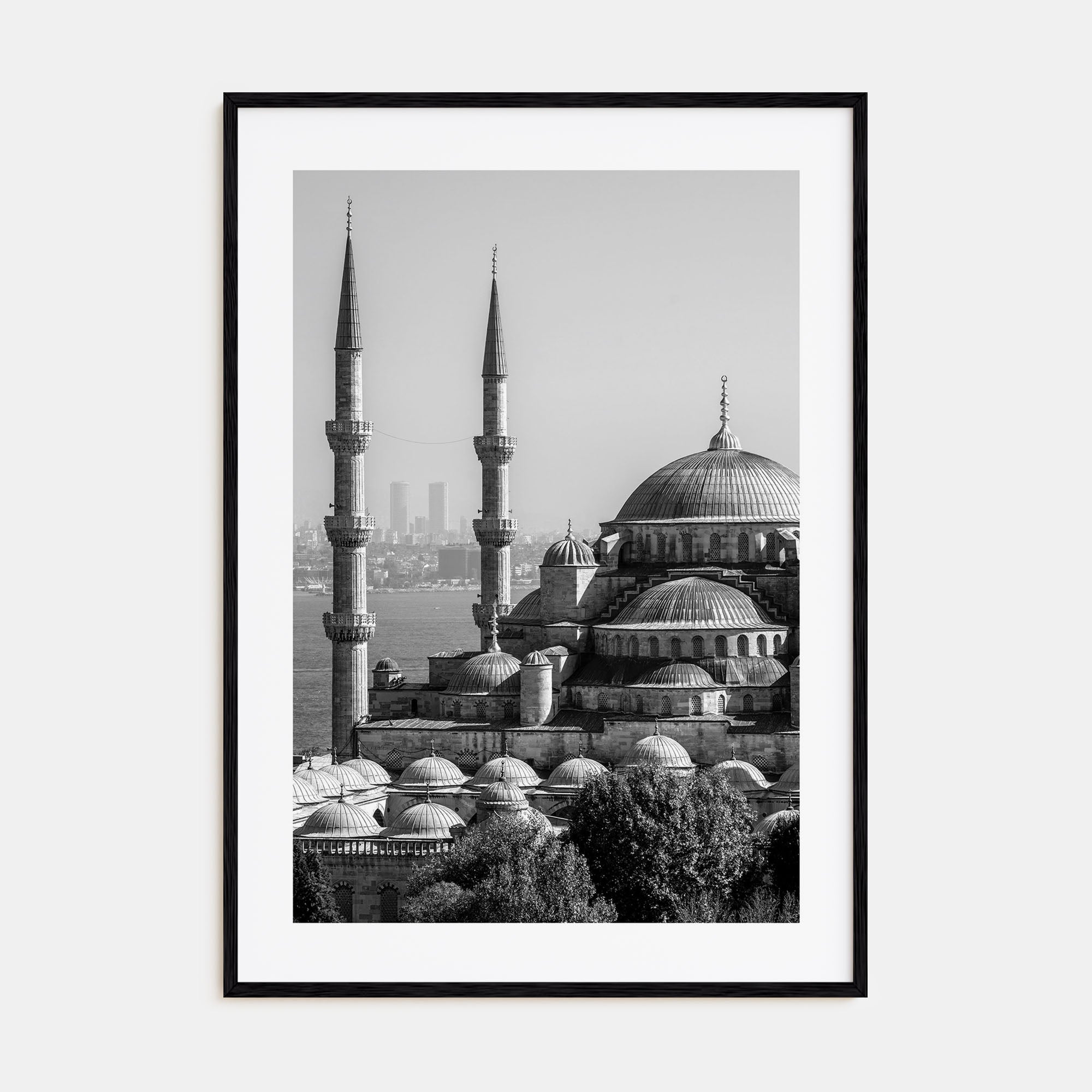 Istanbul Photo B&W Poster