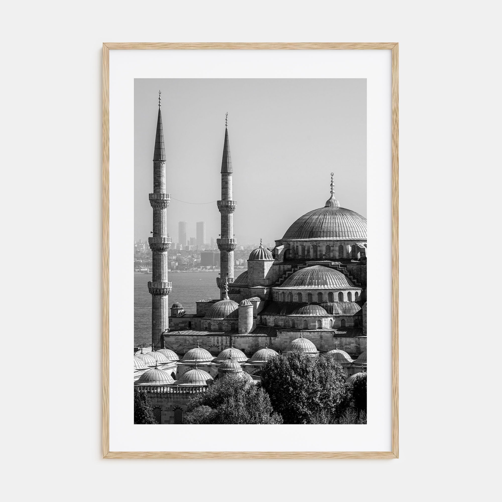 Istanbul Photo B&W Poster