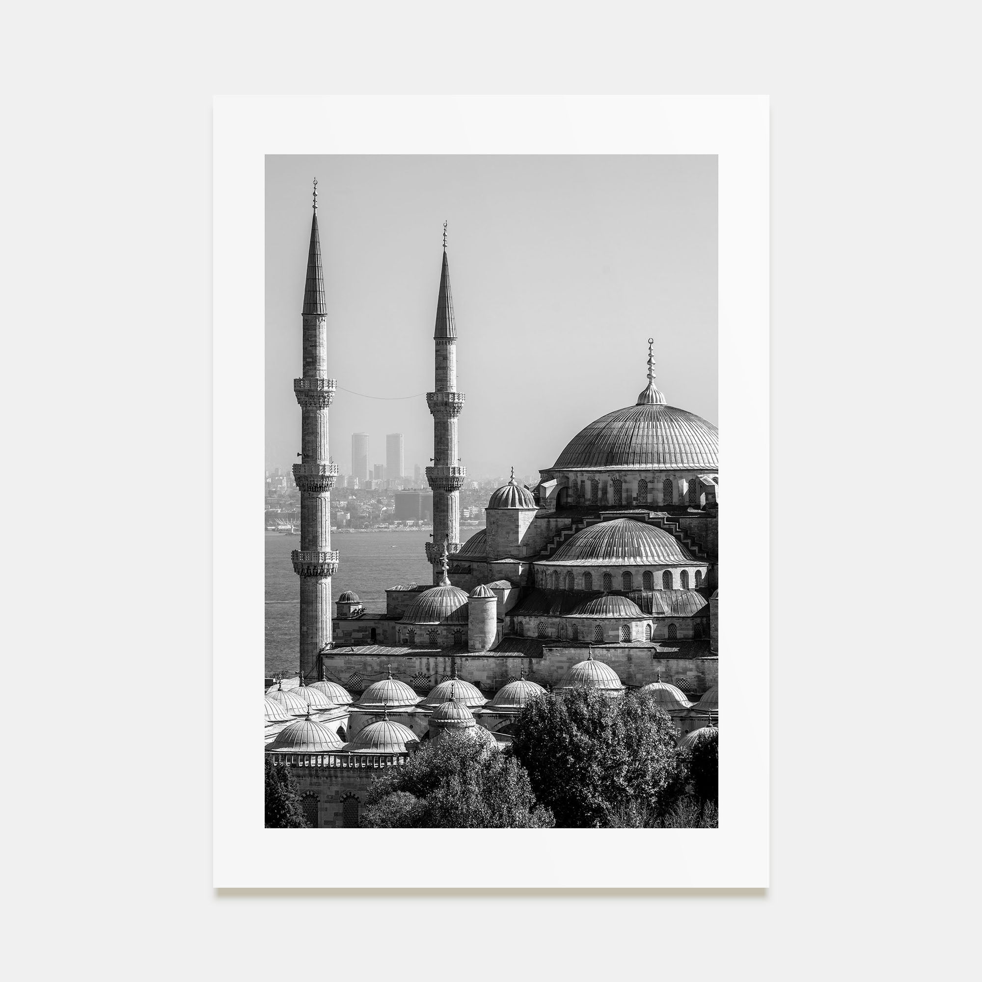 Istanbul Photo B&W Poster