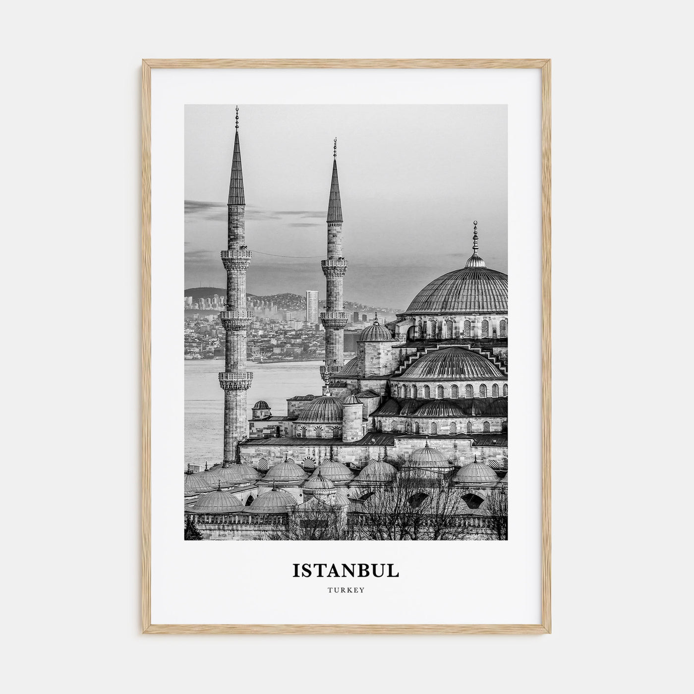 Istanbul Portrait B&W No 2 Poster