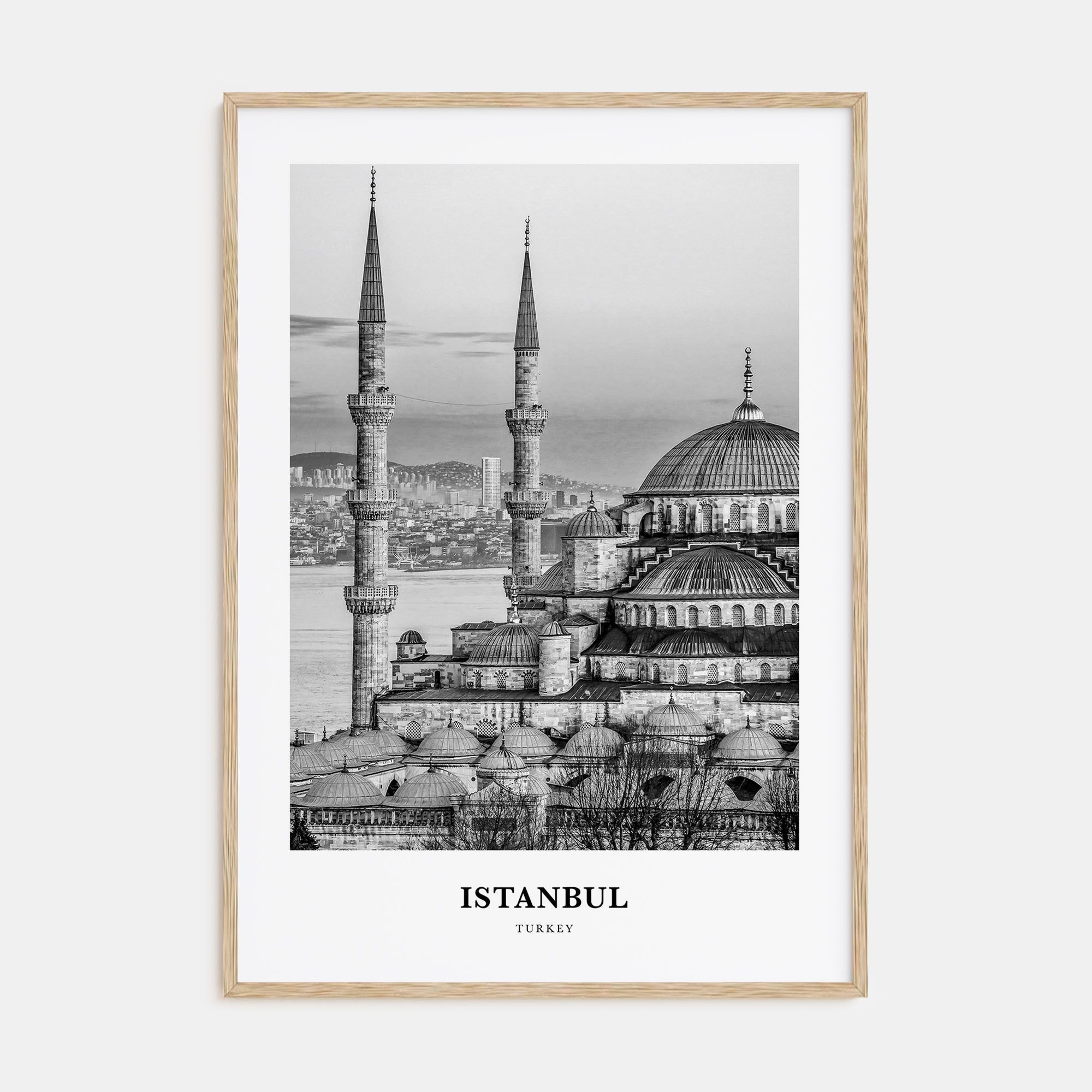 Istanbul Portrait B&W No 2 Poster