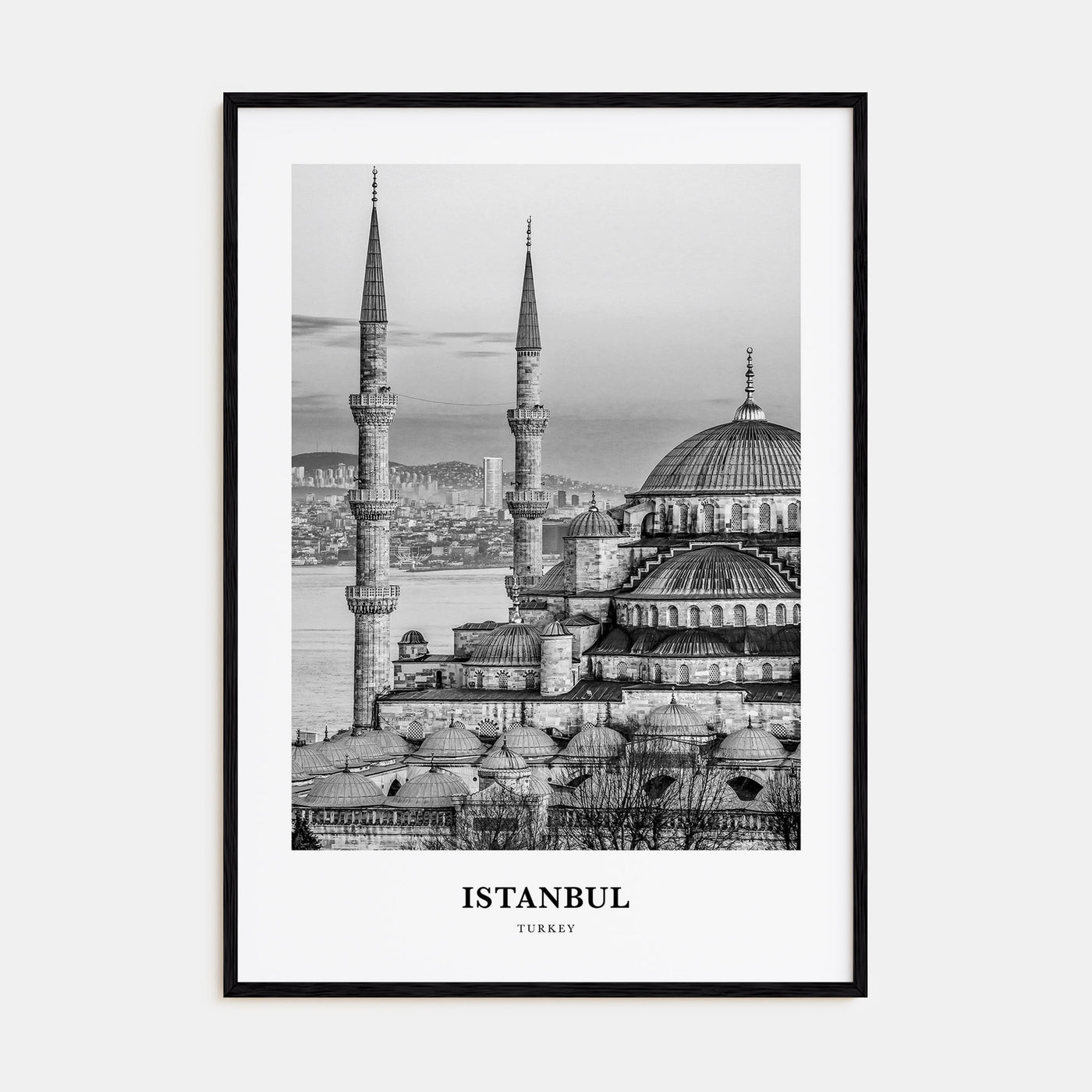 Istanbul Portrait B&W No 2 Poster