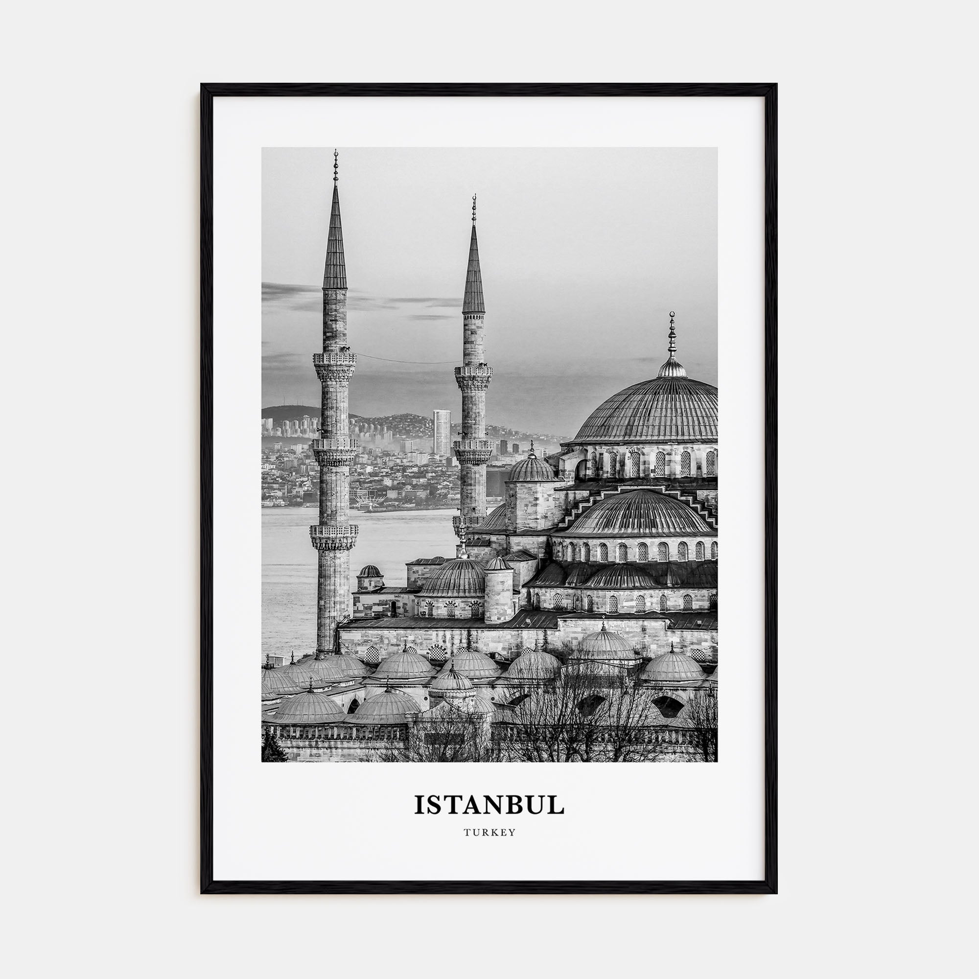 Istanbul Portrait B&W No 2 Poster
