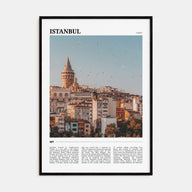 Istanbul Travel Color Poster