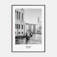Italy Portrait B&W No 2 Poster