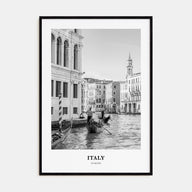 Italy Portrait B&W No 2 Poster