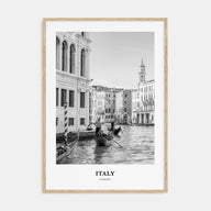 Italy Portrait B&W No 2 Poster